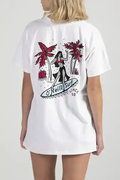 ONeill Camiseta Oversized Classic Girl Blanco Talla M