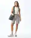 Short Mujer Gris Talla 12 351G002_GRI184005 Americanino
