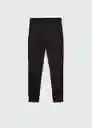 Pantalón Zipset Negro Talla 08 Niños Mango