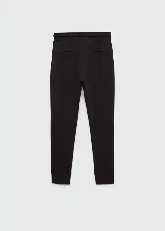 Pantalón Zipset Negro Talla 08 Niños Mango