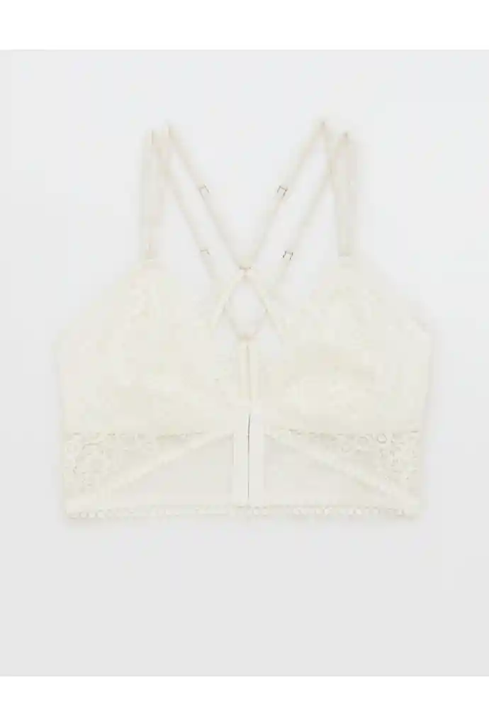 Bralette Blanco Talla Medium Aerie American Eagle