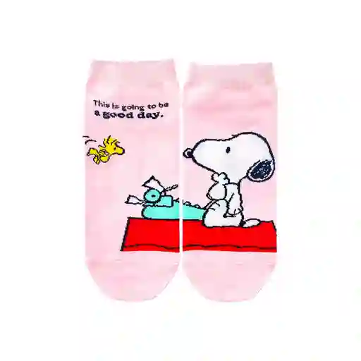 Tines Serie Snoopy Colorful Life Woodstock y Snoopy Rosa Miniso