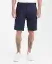 Bermuda Masculino Azul Clasico Oscuro Talla 34 Chevignon