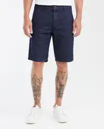 Bermuda Masculino Azul Clasico Oscuro Talla 34 Chevignon