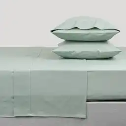 Set Sábanas Sencillo 144 Hilos Verde Nilo Diseño 0112 Casaideas