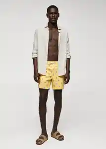 Short Bañador Caballo Amarillo Talla S Hombre Mango