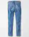 American Eagle Jegging Next Level Azul Brillante Talla 6 Long
