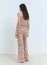 Pantalón Nati Rojo Talla XS Mujer Mango