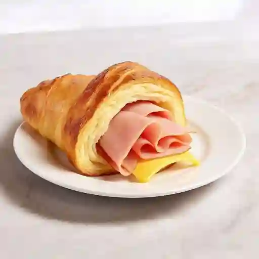 Croissant jamón y queso