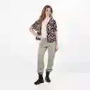 Blusa Cuello V Manga Corta Multicolor Talla S 539852