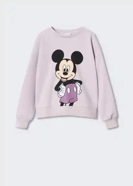 Sudadera Mickey Malva Talla 08 Niñas Mango