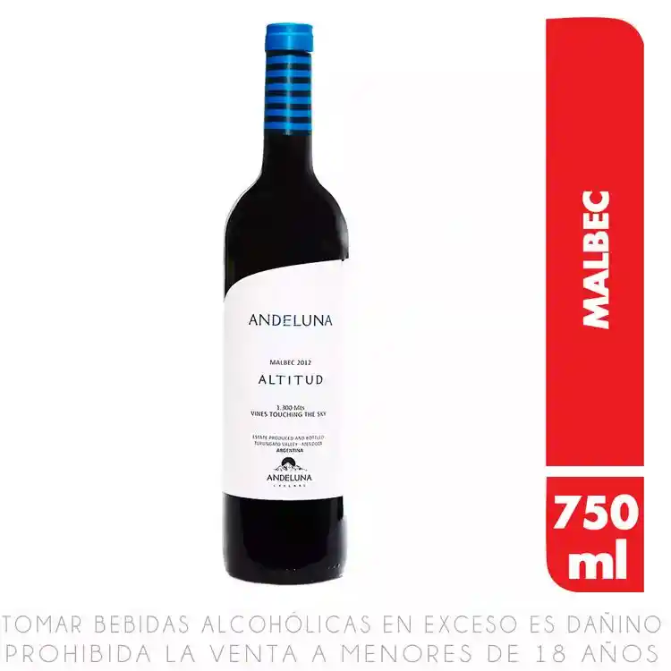 Andeluna Vino Tinto Altitud Malbec