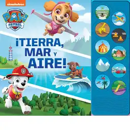 Explora Bahía Aventura con PAW Patrol.Los 10 botones activan sonidos de diferentes lugares: ciudad, cielo, campo, calle, feria, granja, montaña, mar, selva y parque.