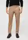 Pantalón Xavier Camel Talla 46 Hombre Mango