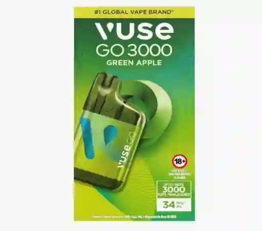 Vuse Go Vapeador 3000 Apple Sour 34 mg