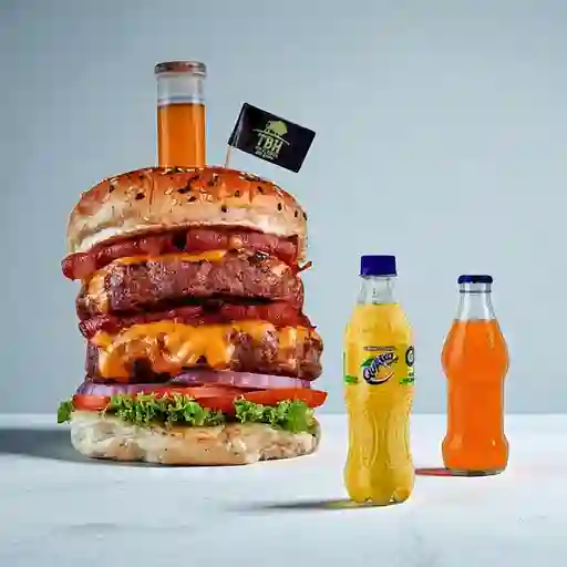 Combo H Doble Bacon Cheese Burger +Quatro Orig 400ML