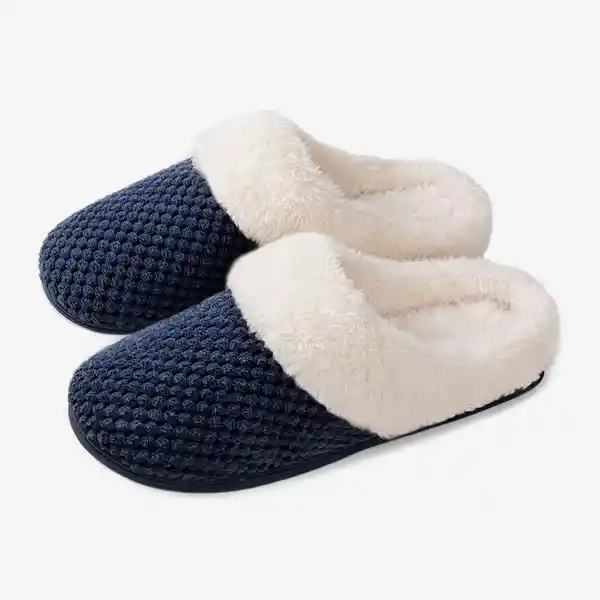 Rockdove Pantuflas Mujer Bubble Strinch Azul M