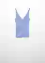 Top Gymnasti Celeste Talla 24 Mujer Mango