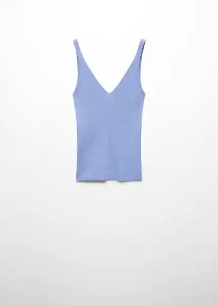 Top Gymnasti Celeste Talla 24 Mujer Mango