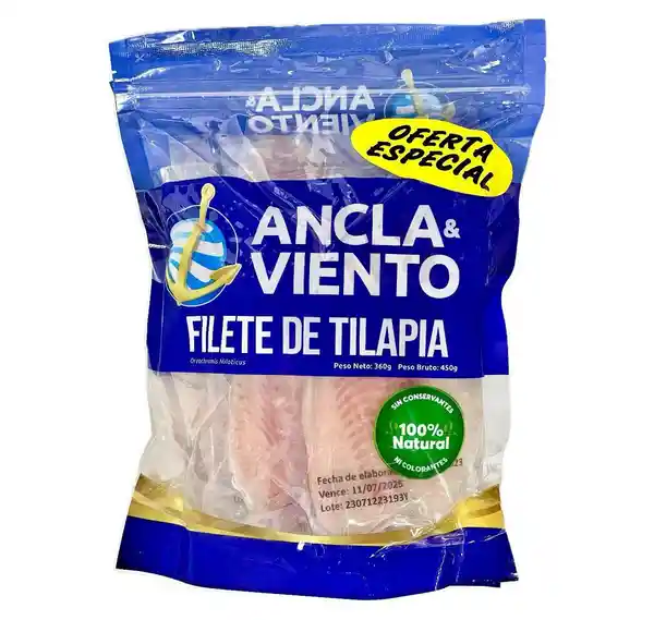 Ancla y Viento Filete Tilapia