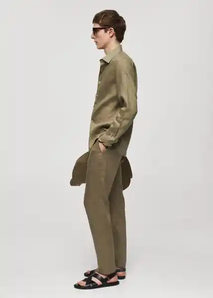 Pantalón Oyster Khaki Talla 36 Hombre Mango