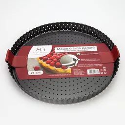 Molde Para Tartas Metálico Diámetro 28  cm. Peso Del Producto: 0,42  Kg. Dimensiones Del Producto: 28  cm x Altura 3  cm. Sku 185664