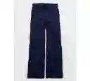 Pantalón Aerie Azul Talla SM Regular American Eagle