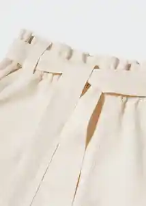 Short Lina Arena Talla XL Mujer Mango