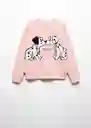Buzo Sudadera Happy Rosa Talla 10 Niña Mango