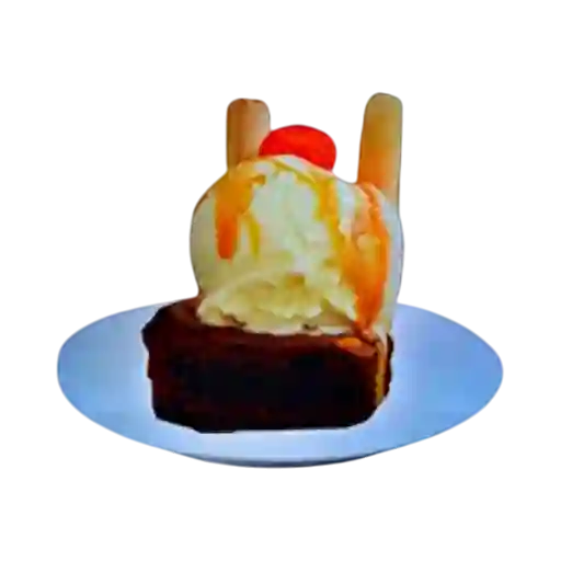 Brownie con Helado