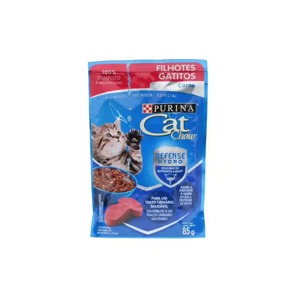 Cat Chow Gatitos Carne 85g