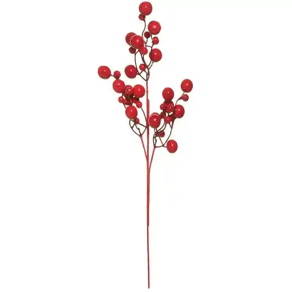 Adorno Relleno Bayas Rojo 48 cm 831-Mx2467-2563 Finlandek