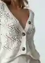 Suéter Tejido Mujer Crudo Marfil Claro M 481G065 Naf Naf