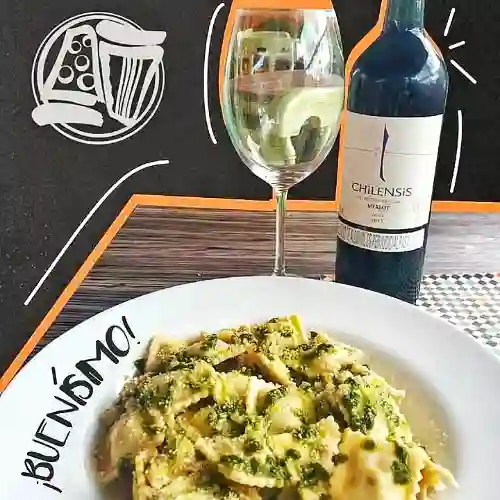 Raviolis en Salsa Pesto