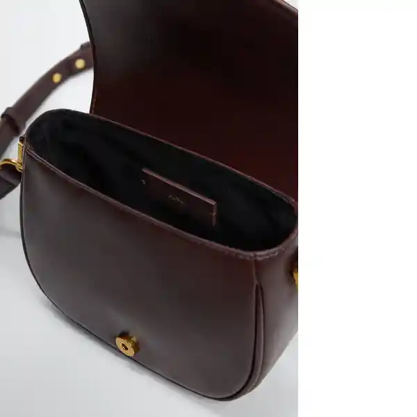 Bolso P Numbia Chocolate Talla 99 Mujer Mango