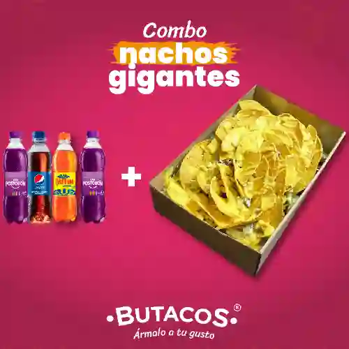 Combo Nachos Gigantes + 4 Bebidas