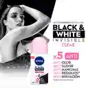 Nivea Desodorante Black & White Invisible Clear en Roll On