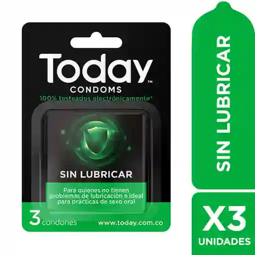 Today Condoms sin Lubricar 3 Und