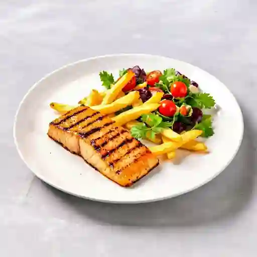 Salmón a la plancha