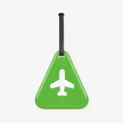 Alife Etiqueta Para Maleta Triangular Avión Verde