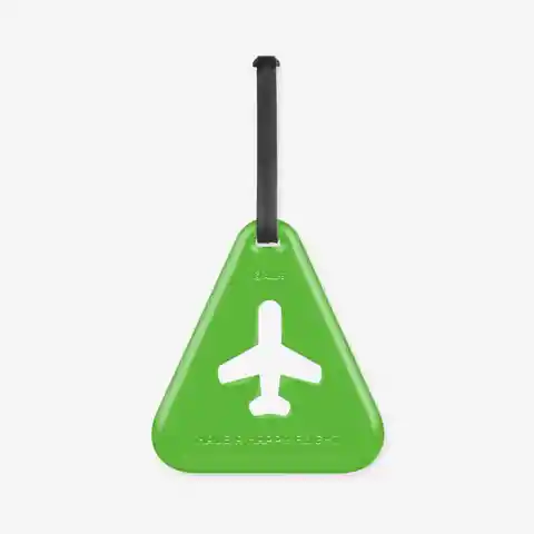 Alife Etiqueta Para Maleta Triangular Avión Verde