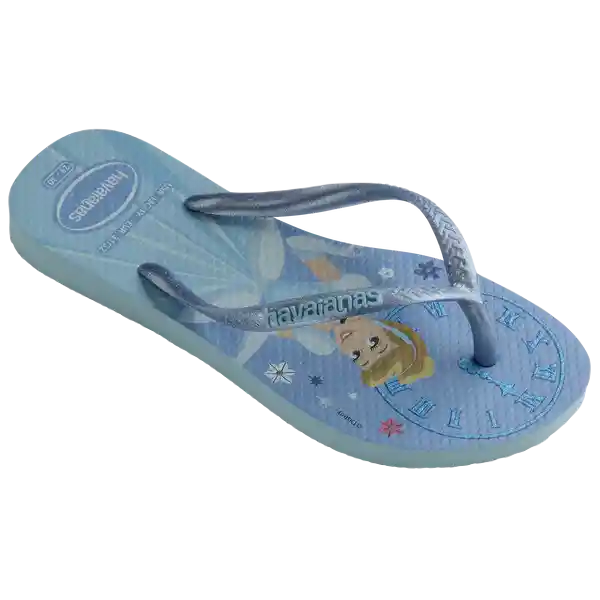 Sandalias Kids Slim Princess Azul Agua T. 36 4123328 Havaianas