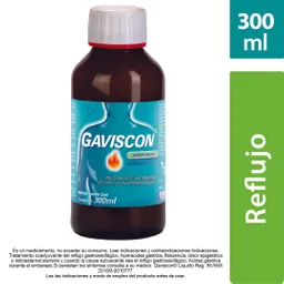 Gaviscon Alginato de Sodio (500 mg) + Hidrogenocarbonato (213 mg) + Carbonato de Calcio (325 mg)
