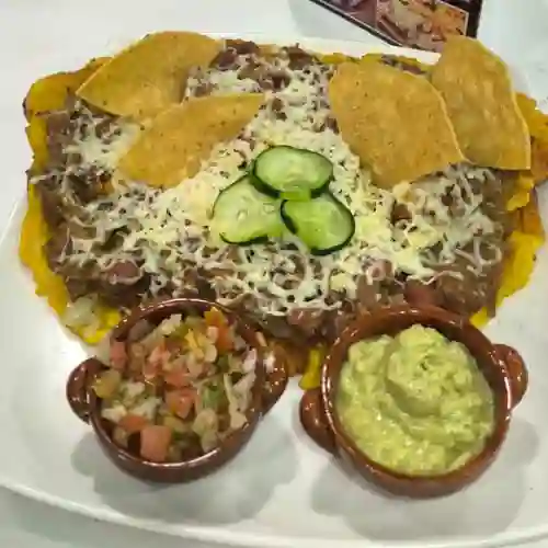 Patacón fusión mexicana