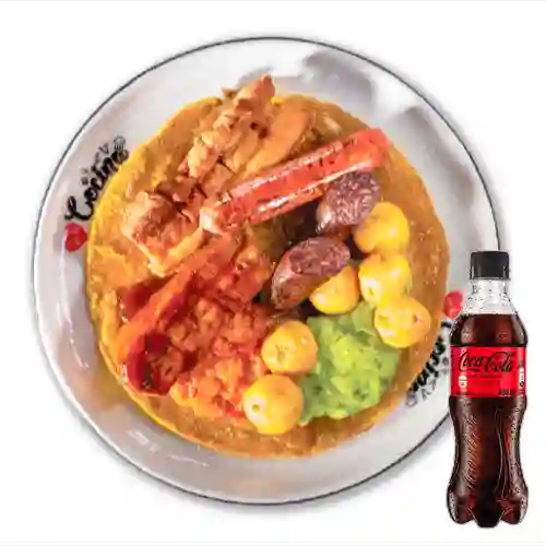 Combo Patacón Berraco + Coca Cola Sin Azúcar 400 ml