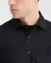 Camiseta Spread Neck Negro Sombrío Ultra Oscuro T. M Chevignon