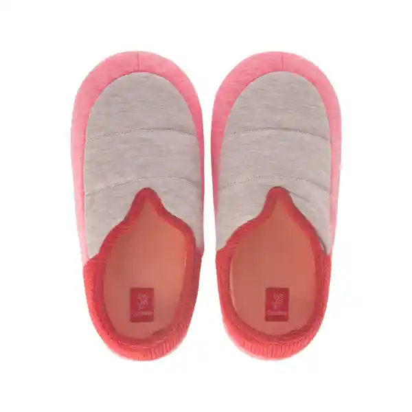 Pantuflas Jersey Diseño 0001 Rosado T 37- 38 Casaideas