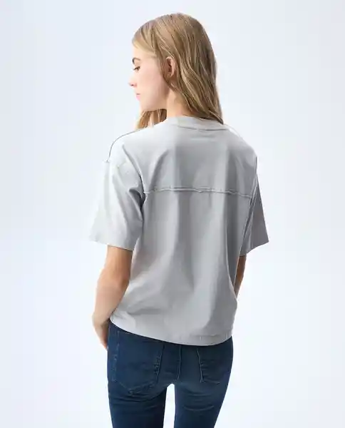 Camiseta Mujer Gris Talla M 601G000_GRI144203 Americanino