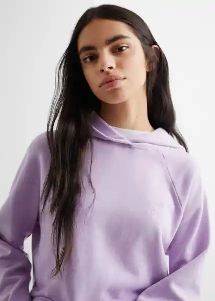 Buzo de Sudadera Musgo Lavanda Talla 21 Mango Teen Girl Mango