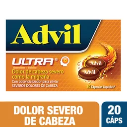 Advil Ultra 200 Mg x 20 caps